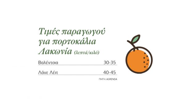 Ως και 35 λεπτά τα πρώτα λίγα πορτοκάλια Βαλέντσια στη Λακωνία